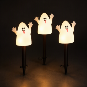 Halloween Ghost Yard Stake Lights-1