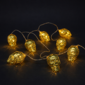 Halloween Decorative String Lights with Hollow Skull 1