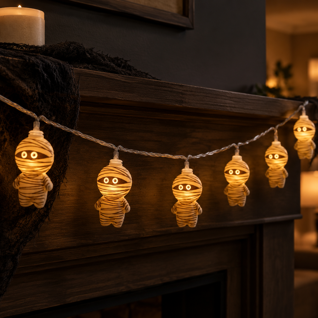 Halloween Mummy Decorative String Lights 4