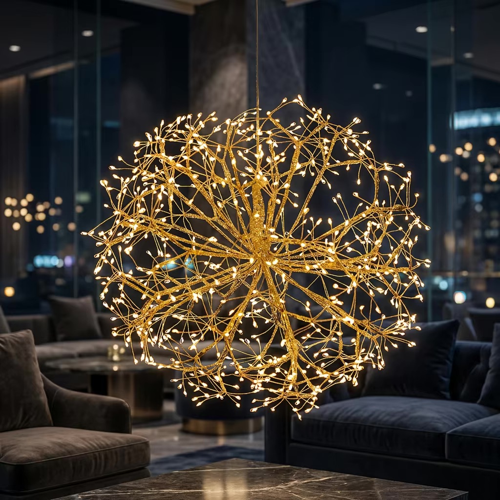 Christmas Hanging Firework Branch Light 4