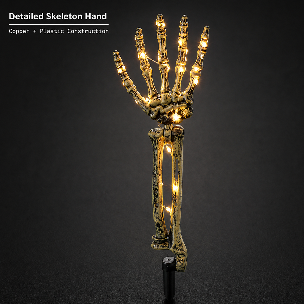 Halloween Garden Decor Hand bone Yard Stake Lights - Image 4
