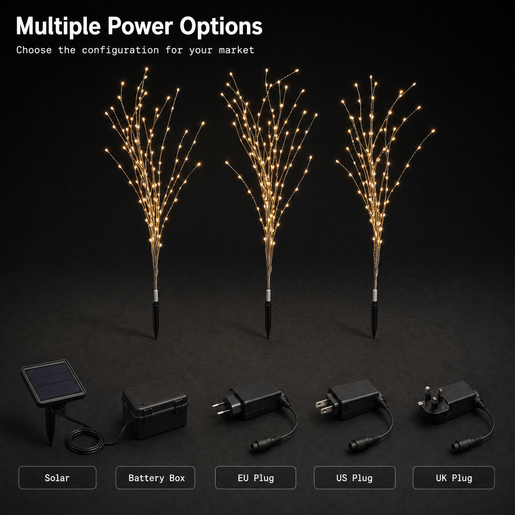 Solar Garden Branch Stake Lights 4