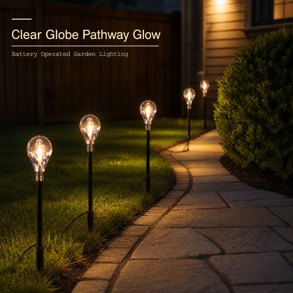 globe bulb garden stake lights 3