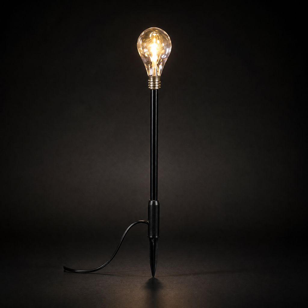 globe bulb garden stake lights 1
