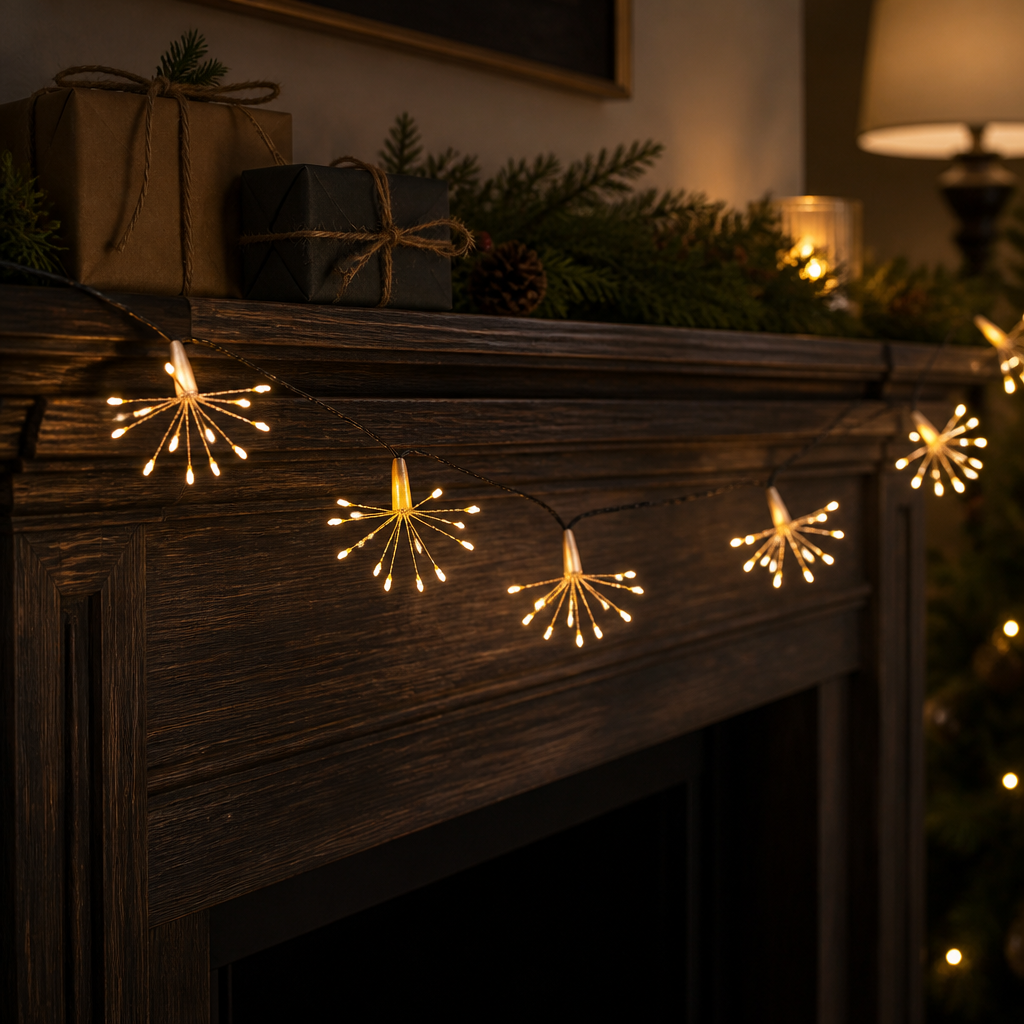 Christmas Mini Starburst Branch Light Strings 2