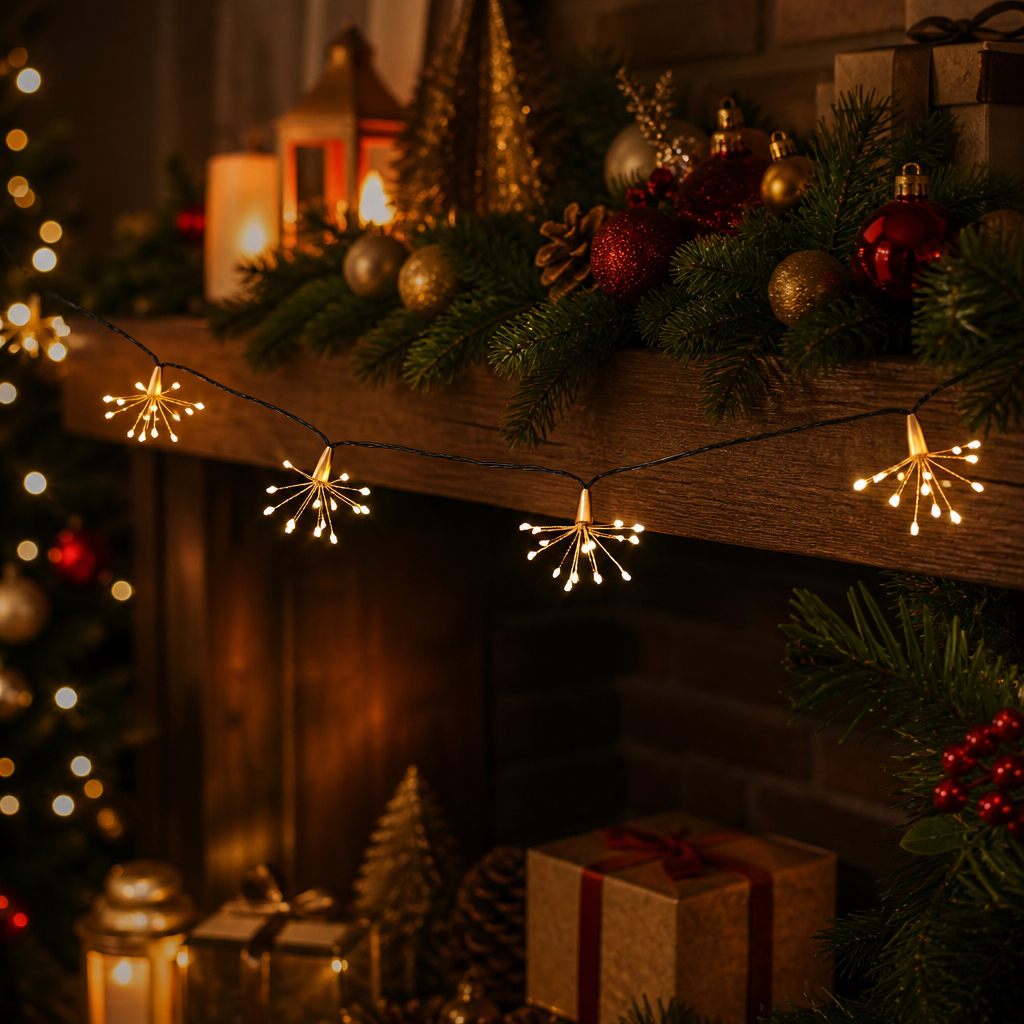 Christmas Mini Starburst Branch Light Strings 3