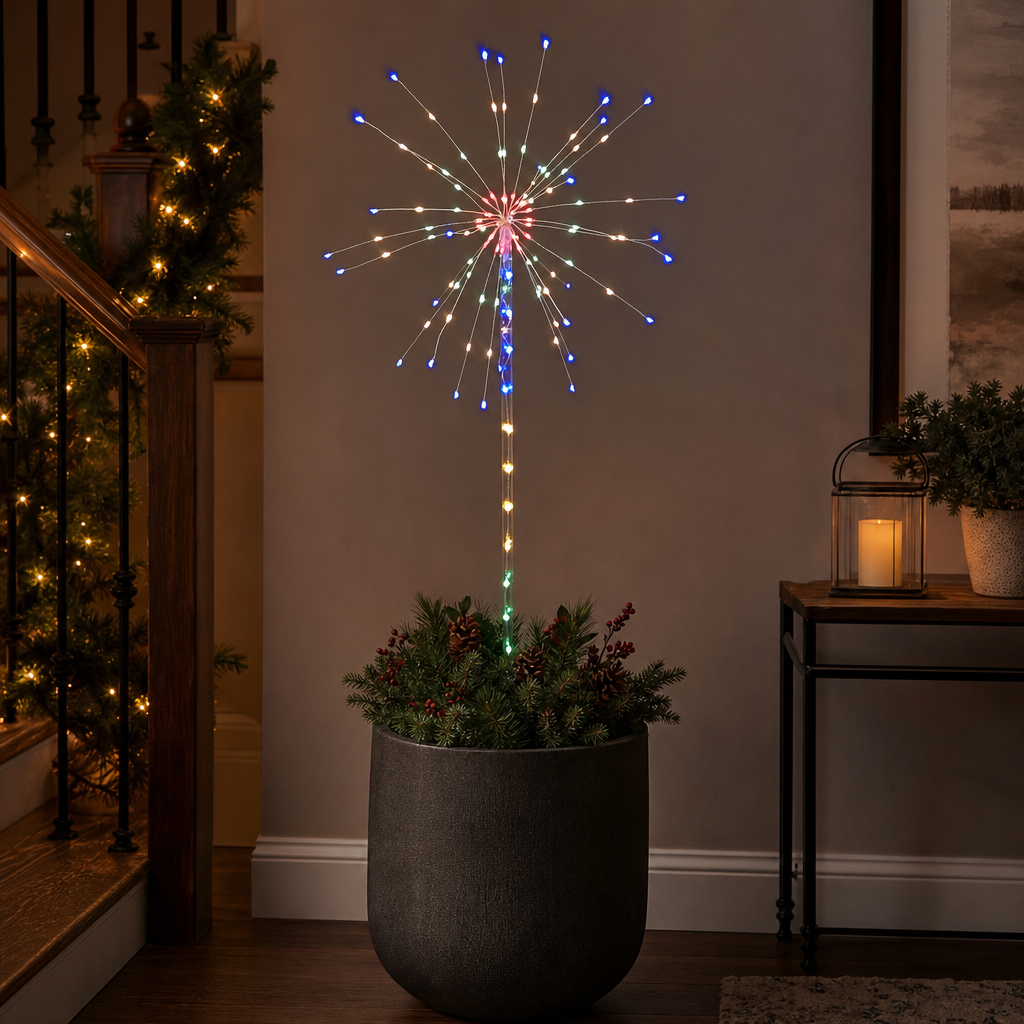Christmas Starburst Firework Stake Light 2