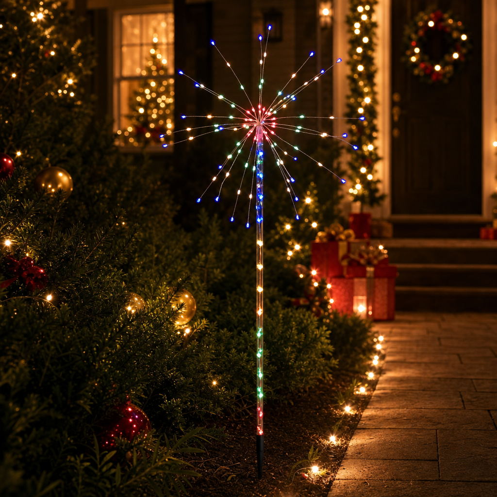 Christmas Starburst Firework Stake Light 4