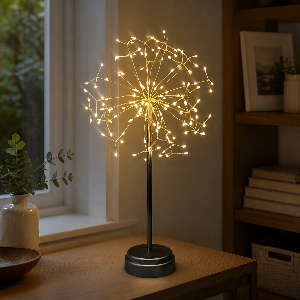 Christmas tabletop firework branch light 2